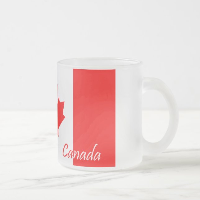Taza De Cristal Esmerilado Canadá (Derecha)