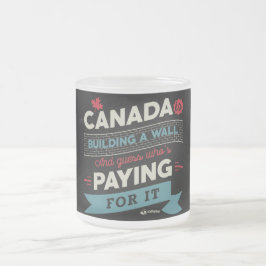 Taza De Cristal Esmerilado Canadá está construyendo una pared