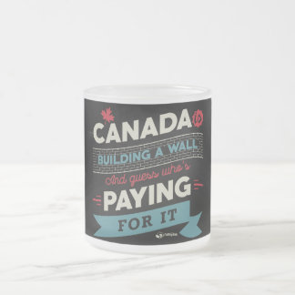Taza De Cristal Esmerilado Canadá está construyendo una pared