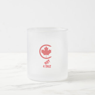 Taza De Cristal Esmerilado Canadá No a la venta