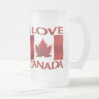 Taza De Cristal Esmerilado Canadá Souvenir Beer Glass Canada Mugs & Cups