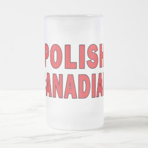 Taza De Cristal Esmerilado Canadiense polaco