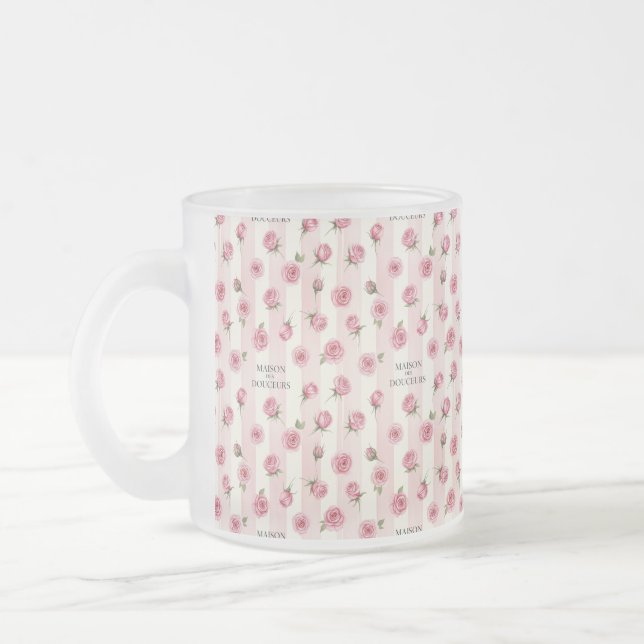 Taza De Cristal Esmerilado Candy House, by Natasha Us (Izquierda)