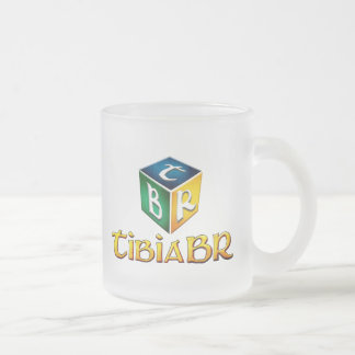 Taza De Cristal Esmerilado Caneca TibiaBR Transparente