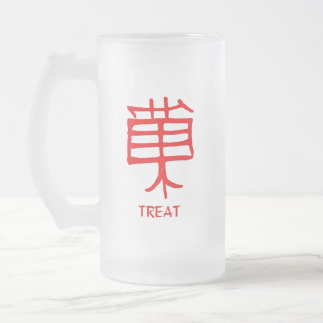 Taza De Cristal Esmerilado Canji Treat (Izquierda)