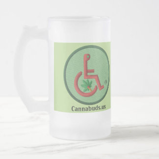Taza De Cristal Esmerilado Cañón de vidrio escarchado de 16 ocas