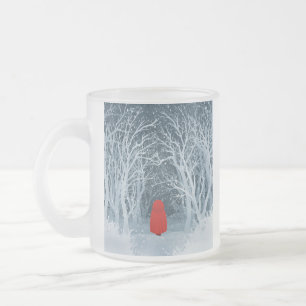 Taza De Cristal Esmerilado Caperucita Roja