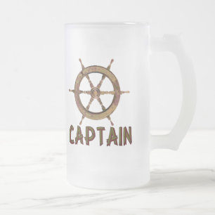 Taza De Cristal Esmerilado Capitán