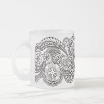 Caprichosos Zen Doodle Flores de Encaje Helado G