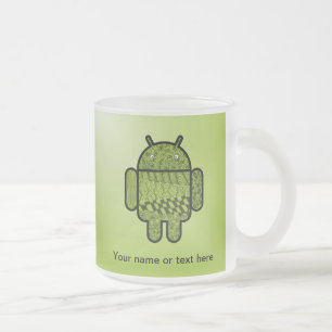 Taza De Cristal Esmerilado Carácter paisley para el robot Android™