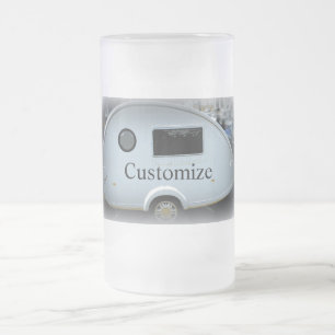 Taza De Cristal Esmerilado Caravana gitana de remolque de lágrimas optimizada