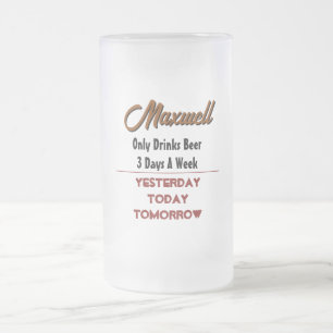 Taza De Cristal Esmerilado Cardinal Beer Frosted Mug