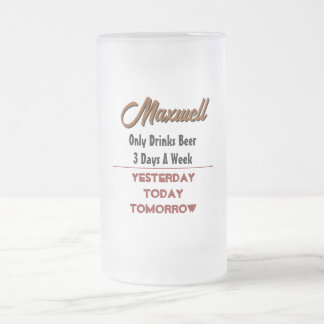 Taza De Cristal Esmerilado Cardinal Beer Frosted Mug