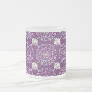 Taza De Cristal Esmerilado Cardinal red Rosace