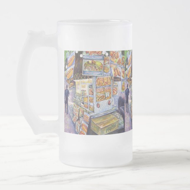 Taza De Cristal Esmerilado Carga de trabajo artística extraordinaria (Izquierda)