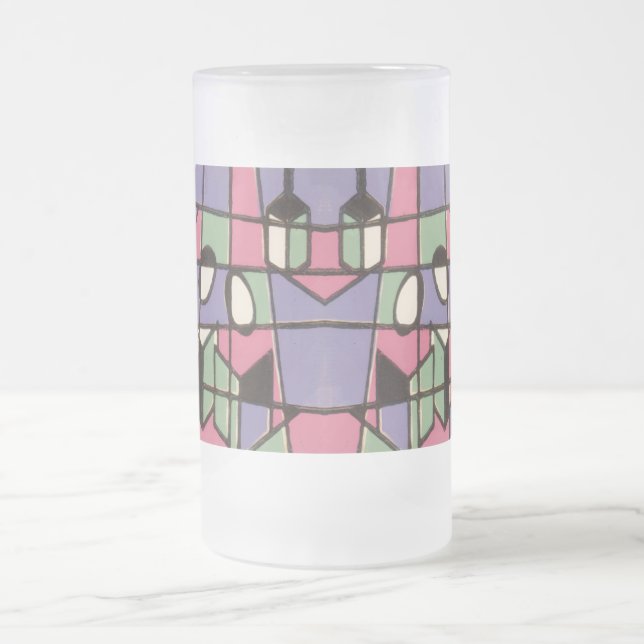 Taza De Cristal Esmerilado Caroleros (Centro)