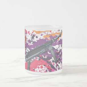 Taza De Cristal Esmerilado Cartoon MP-40