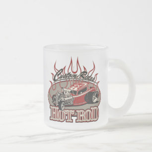Taza De Cristal Esmerilado Caryoon hot rod