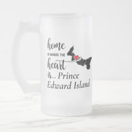 Taza De Cristal Esmerilado Casa de la Isla del Príncipe Eduardo es donde está