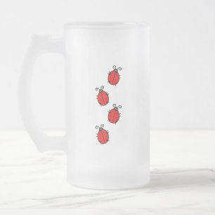 Taza De Cristal Esmerilado Casa De La Oficina LadyBug Personaliza Destiny'S