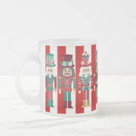 Taza De Cristal Esmerilado Cascanueces Navidad