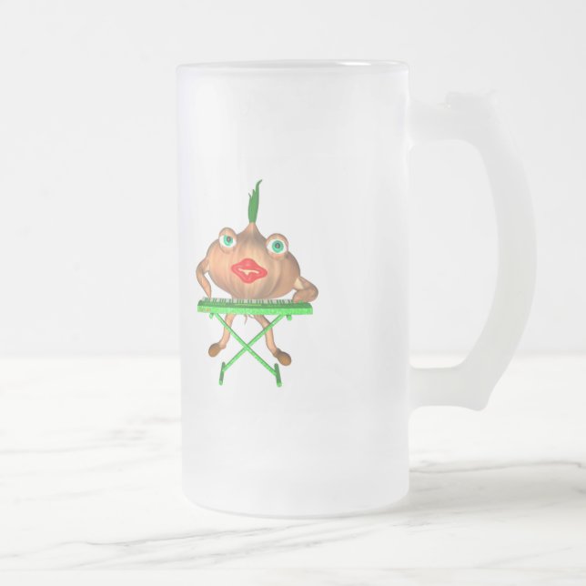 Taza De Cristal Esmerilado Cáscaras de la cebolla por Valxart- (Derecha)
