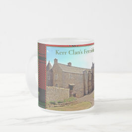 Taza De Cristal Esmerilado Castillo de Kerr Clan Ferniehirst de Escocia
