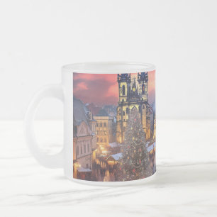 Taza De Cristal Esmerilado Castillo de Praga