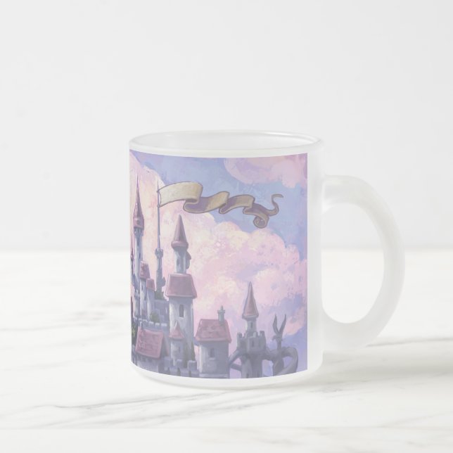 Taza De Cristal Esmerilado Castillo de Unicornio (Derecha)
