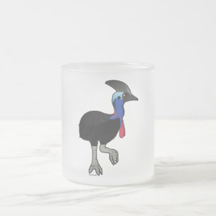 Taza De Cristal Esmerilado Casuario meridional