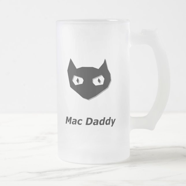 Taza De Cristal Esmerilado Cat Boo Mac Daddy (Derecha)