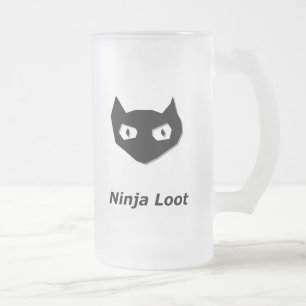 Taza De Cristal Esmerilado Cat Boo Ninja Loot