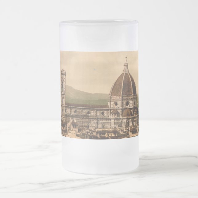 Taza De Cristal Esmerilado Catedral de Florencia, Toscana, Italia (Centro)