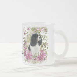 Taza De Cristal Esmerilado Cavalier King Charles Spaniel