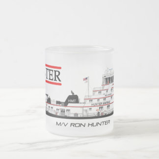 Taza De Cristal Esmerilado Cazador del m/v Ron