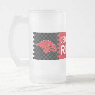 Taza De Cristal Esmerilado Cedar Springs Red Hawks
