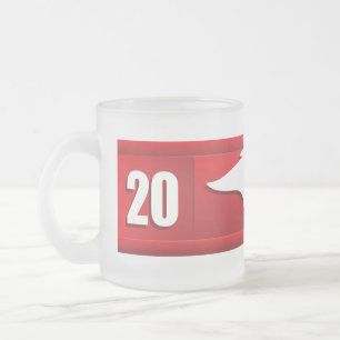 Taza De Cristal Esmerilado Cedar Springs Red Hawks #2