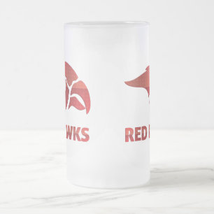 Taza De Cristal Esmerilado Cedar Springs Red Hawks #5