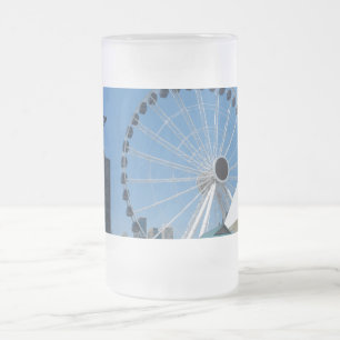 Taza De Cristal Esmerilado Centennial Ferris Wheel Frosted Glass Beer Mug