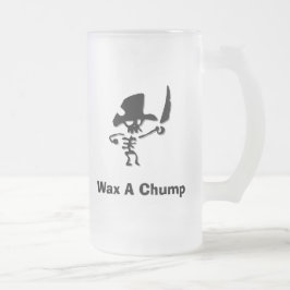 Taza De Cristal Esmerilado Cera pirata A Chump