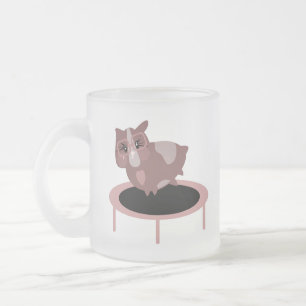 Taza De Cristal Esmerilado Cerdos de Guinea Cute