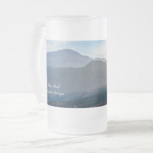 Taza De Cristal Esmerilado Cerdos Hazy Pico Máximo de Cerveza Escarcha al Sol