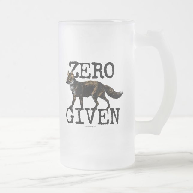 Taza De Cristal Esmerilado Cero (Fox) dado (Derecha)