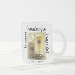Taza De Cristal Esmerilado Cervecería Baumberger Langenthal