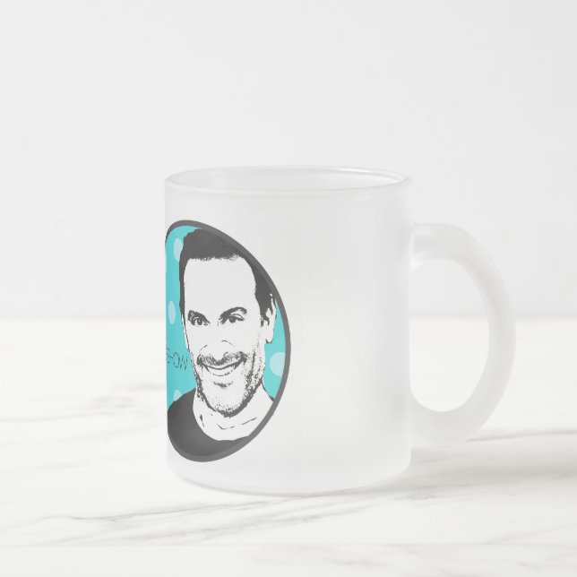 Taza De Cristal Esmerilado ¡Cerveza con Joe! (Derecha)