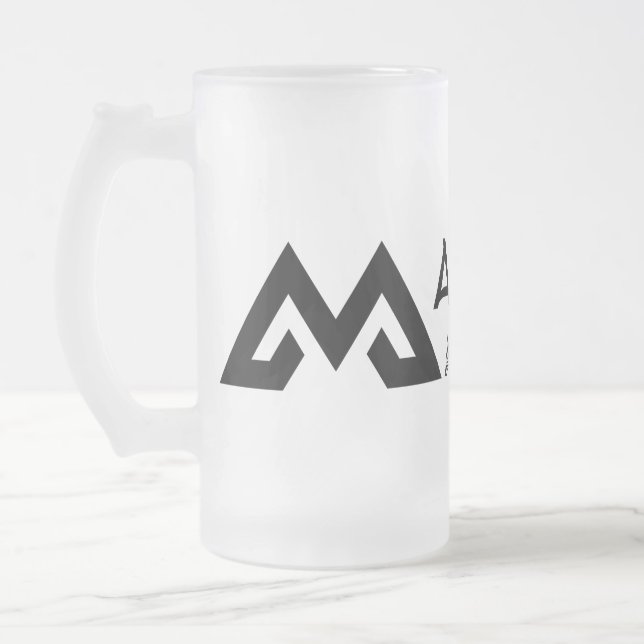 Taza De Cristal Esmerilado Cerveza de MAOS Frosted Mug (Izquierda)