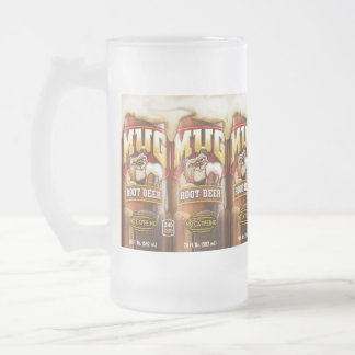 Taza De Cristal Esmerilado Cerveza de raíz de hongos- Mug escarcha