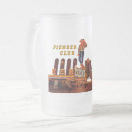 Taza De Cristal Esmerilado Cerveza de vidrio escarcha de Las Vegas