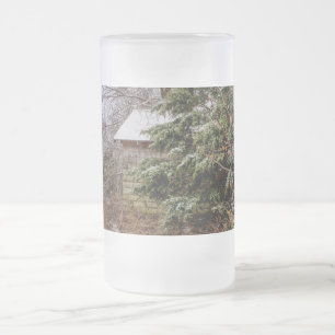 Taza De Cristal Esmerilado Cerveza de vidrio escarchada abandonada
