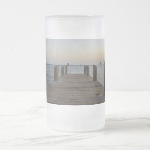 Taza De Cristal Esmerilado Cerveza de vidrio escarchada del río Banana